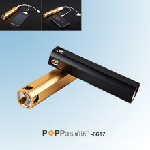 CREE XPE-R2 USB Power Bank LED Torch (Poppas-6617)